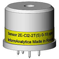 Сенсор электрохимический на хлор 2Е-Cl2-2T(5) 0-10 ppm для газоанализатора Хоббит-Т/ОКА